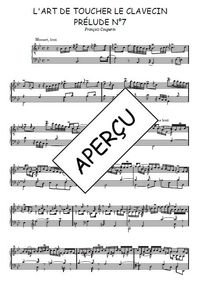 L'art de toucher le clavecin - Prélude N°7 -